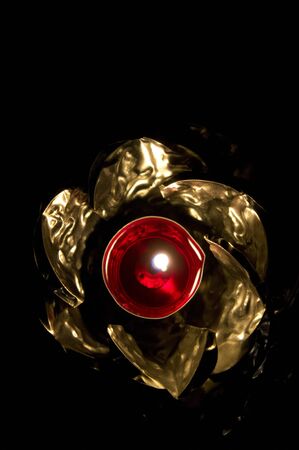Candle redの写真素材