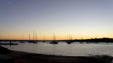 Alvor Marina at sunset