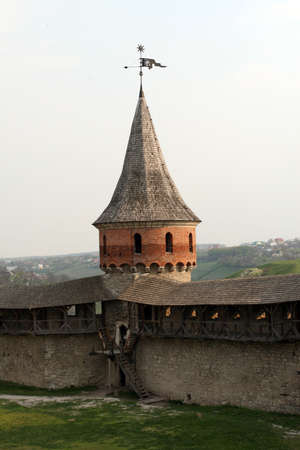 Fortress in a city Kamianets-Podilskyi, Ukraineの写真素材