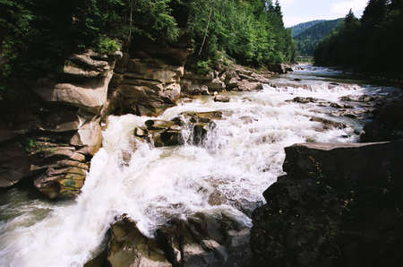 The mountain riverの写真素材