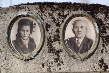 old photo of tombstoneのeditorial素材