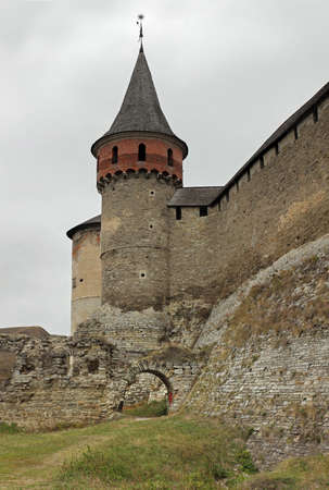 Hotinsky fortress - the magnificent sample of medieval defensive architecture of Ukraineのeditorial素材