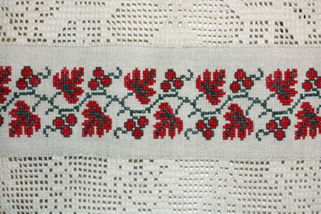 The Ukrainian ornament and embroidery a part of the Ukrainian culture is a lot of centuries