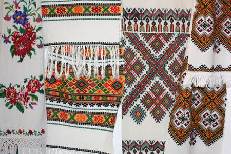 The Ukrainian ornament and embroidery a part of the Ukrainian culture is a lot of centuriesの写真素材