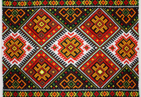 The Ukrainian ornament and embroidery a part of the Ukrainian culture is a lot of centuriesの写真素材