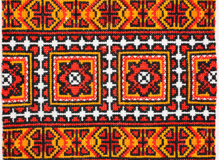 The Ukrainian ornament and embroidery a part of the Ukrainian culture is a lot of centuriesの写真素材