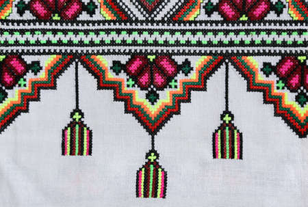 The Ukrainian ornament and embroidery a part of the Ukrainian culture is a lot of centuriesの写真素材