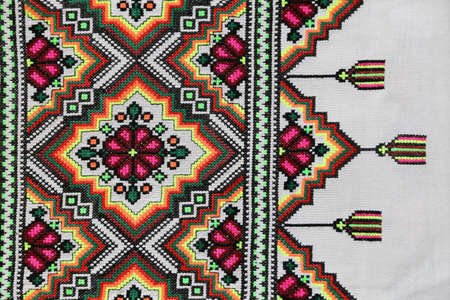 The Ukrainian ornament and embroidery a part of the Ukrainian culture is a lot of centuriesの写真素材