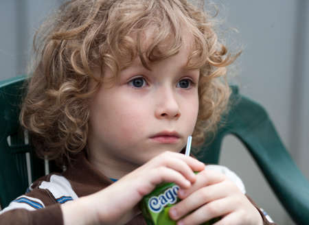 Small handsome boyの写真素材