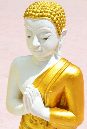 We statue monks in Thailand の写真素材