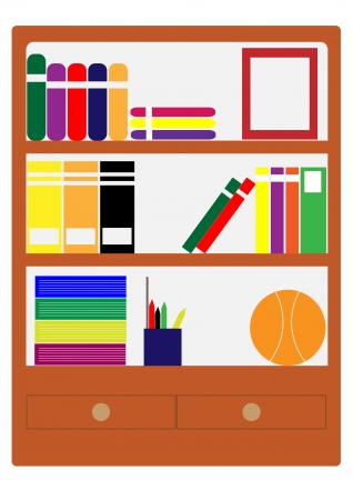 Cabinet books の写真素材