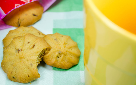Cookies on the coffee table