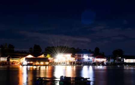 Village and the seaの写真素材