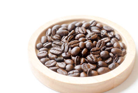Coffee beans on a white background.のeditorial素材