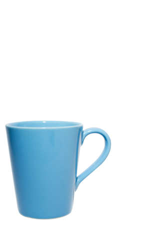 Coffee mugs blue on a white background.の写真素材