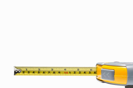 Measure on a white background