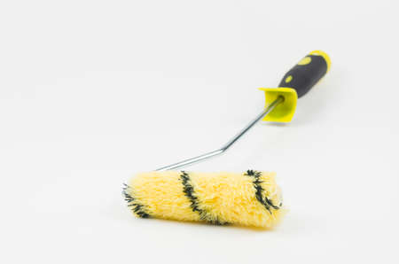 Paint roller isolated on white background