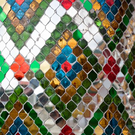 Thai stained glass.の写真素材