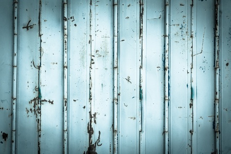 Close up of detail of old slide door
