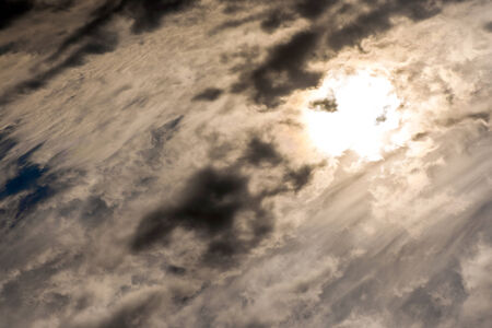 blue sky with clouds closeup