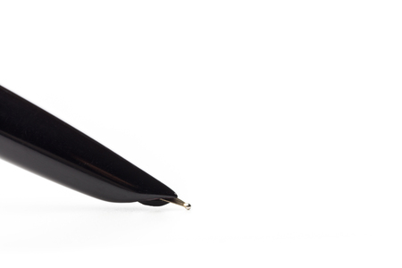vintage fountain pen on white, close upの写真素材