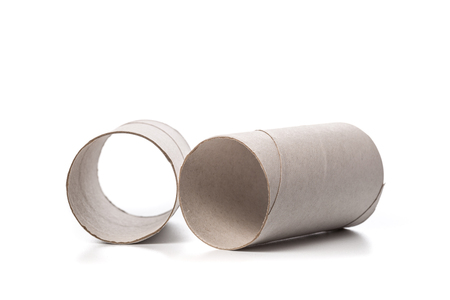 empty roll of paper Isolated On White Backgroundの写真素材