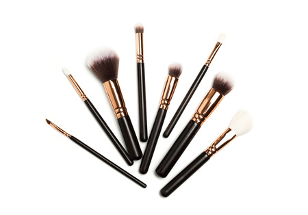Set of brushes for powder