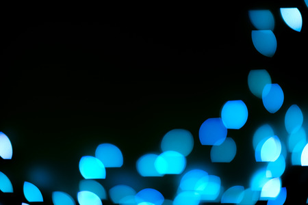 blue glitter lights background. defocused