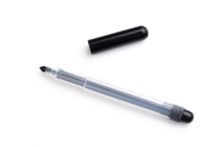 Black Open Marker Isolated on White Background. - Imageの写真素材