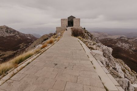 Montenegro, Cetinje. 2.11.2018. Mausoleum of Negosh - the tomb of the last spiritual ruler of...