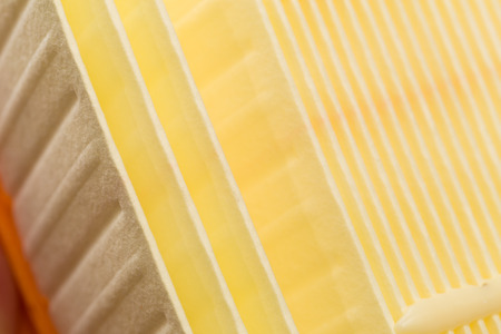 air car filter close up view