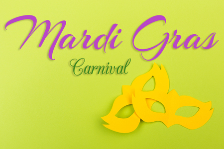 cut out colored paper figures for the holiday Mardi Gras, colour backgroundの写真素材