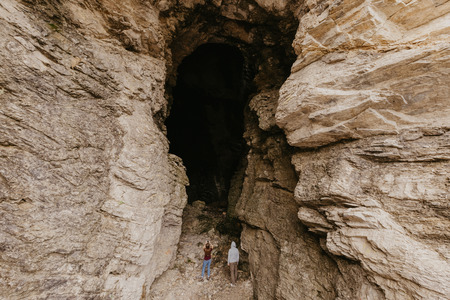 small cave in Montenegroの写真素材