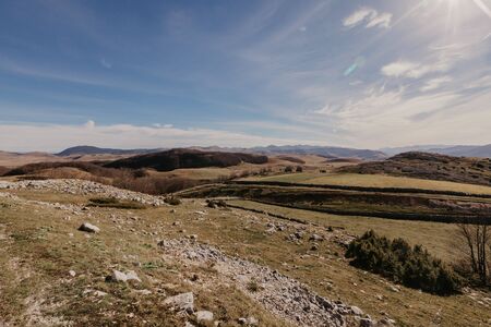 Wonderful view to mountains in the national park Durmitor in Montenegro, Balkans. Europe. Beauty...