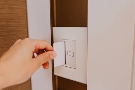 using electronic card key for access - Image