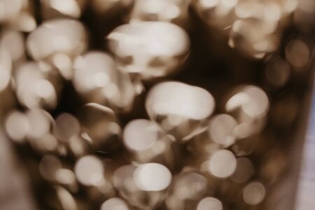 yellow bokeh, defocused background - Image