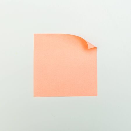 colour  paper stick note on a white background - Image