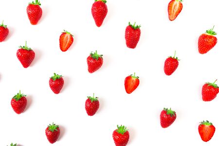 Strawberry isolated on white background.の写真素材