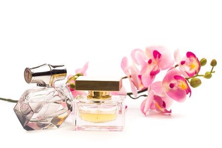 perfume bottle isolated on white background - Image