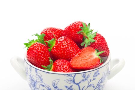 Strawberry isolated on white background.の写真素材