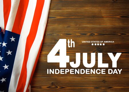 Happy Fourth of July USA Flag - Imageの写真素材