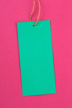 label (tag) on color  background. - Imageの写真素材