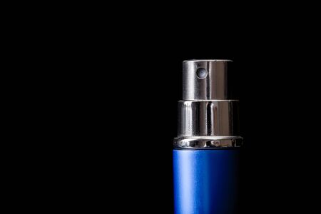 perfume bottle on black background - Imageの写真素材