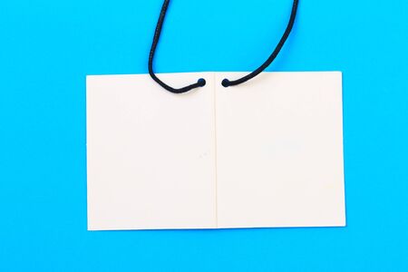 label (tag) on color  background. - Imageの写真素材