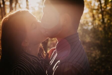 Young happy  couple in love  outdoor - Imageの写真素材