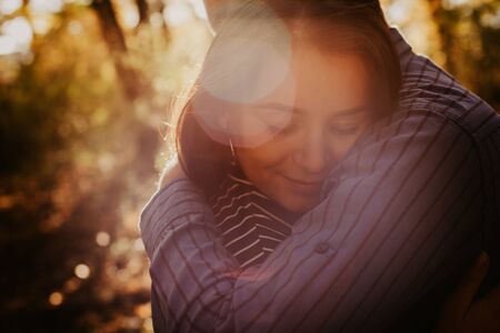 Young happy  couple in love  outdoor - Image の写真素材