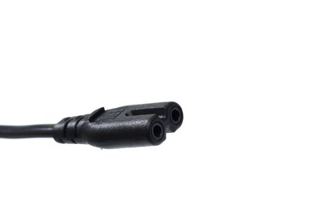 wire with  black output isolated on white background
