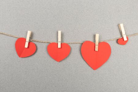 happy valentine's day in love and clothes pegs