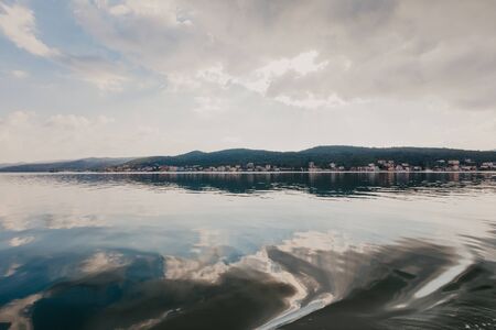 Kotor bay seascape, Montenegroの写真素材