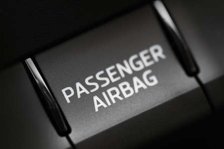 passenger air bag button car interiorの写真素材